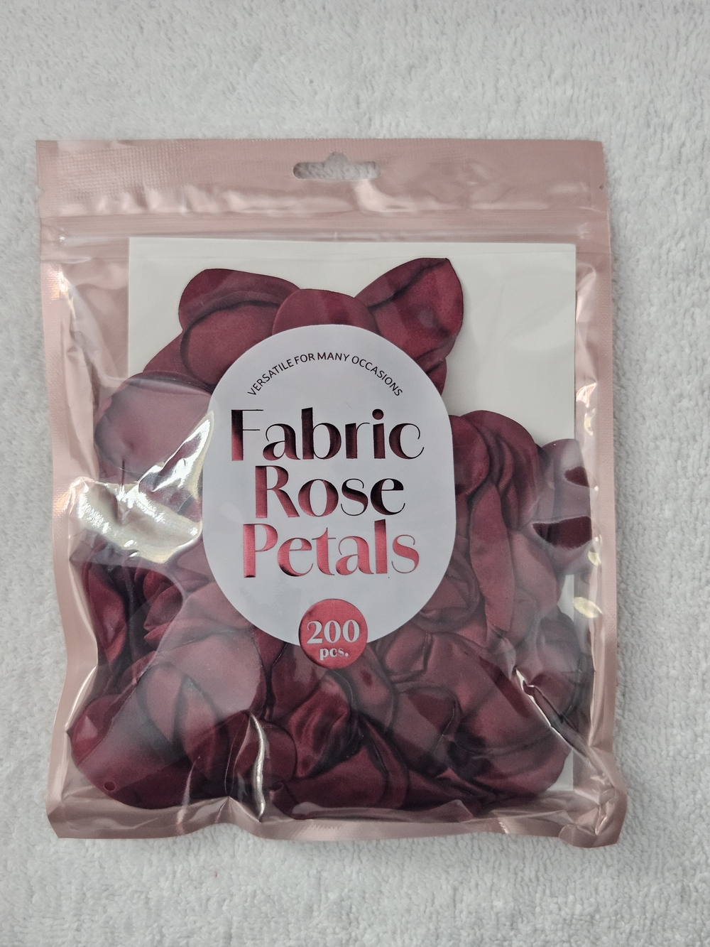 New Vivitar Fabric Rose Petals Burgundy Dark Red Wedding Table Scatter 200ct
